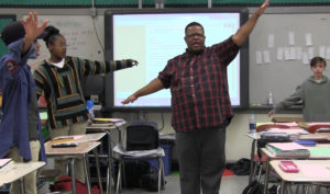 Jimmel Williams, a master reach teacher in Charlotte-Mecklenburg Schools, teaches at one of the more than 100 Opportunity Culture schools currently in the U.S.